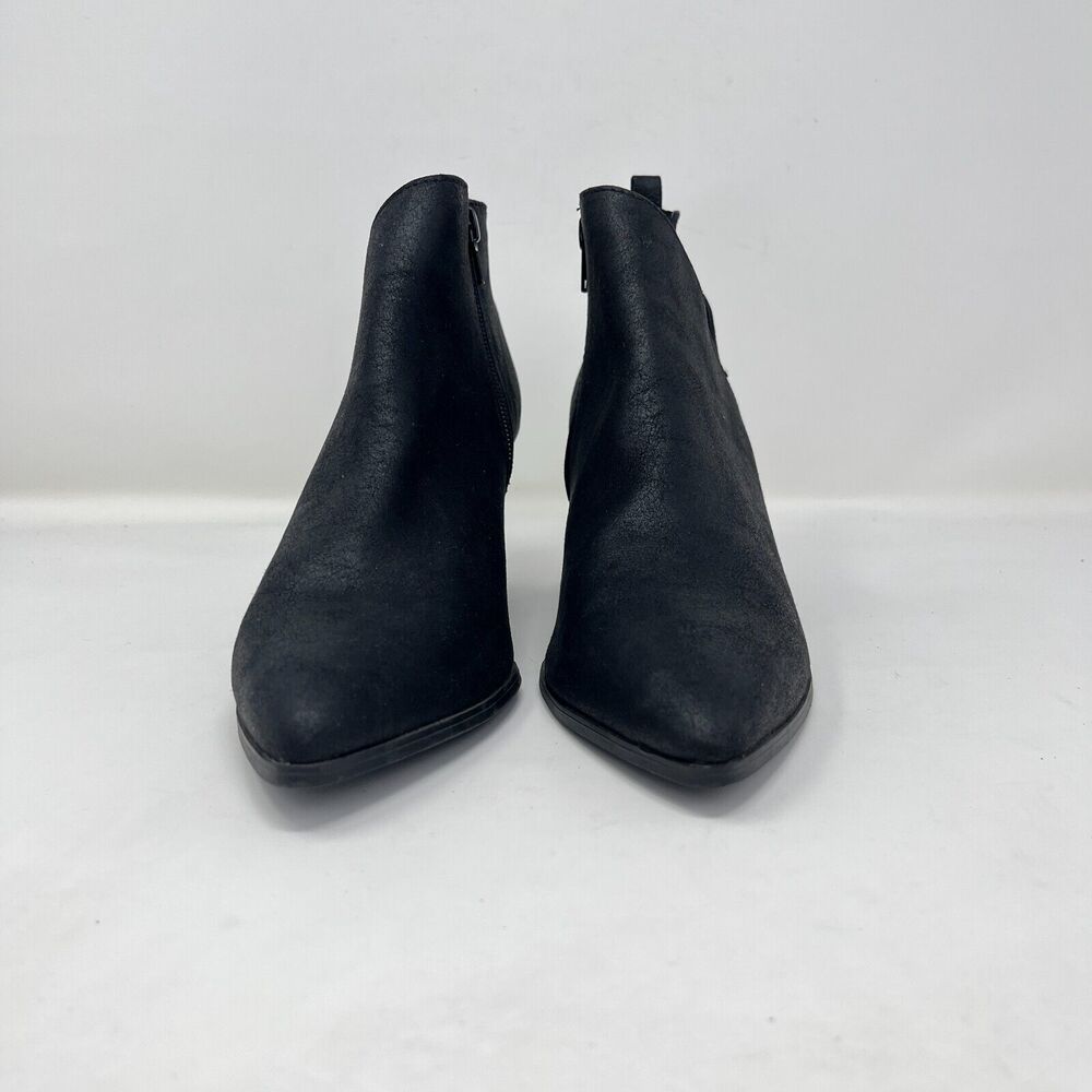 Qupid Chunky Block Heels Black Pointed Toe Casual… - image 3